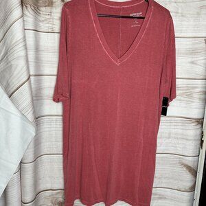 Torrid Super Soft Tunic Top 2X Mauvewood Pink